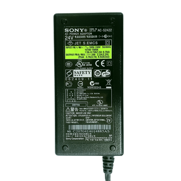 CHARGEUR ORIGINAL SONY AC-S24SS – Image 2